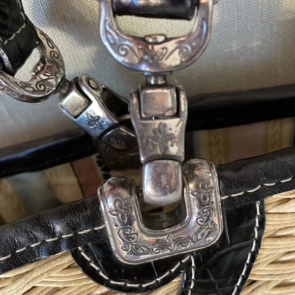 Brighton Straw With Leather Trim Shoulder/Tote Bag - Picture 13 of 13